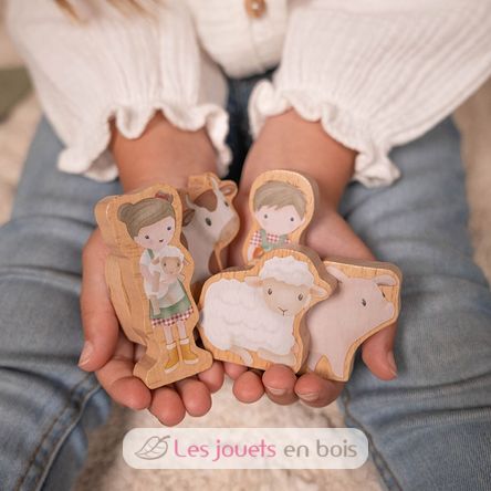 Circuit de train en bois Safari Friends LD7451 Little Dutch 3