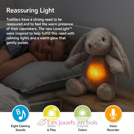Peluche veilleuse musicale Billy le Lapin Cloudb-7703-BB Cloud b 11