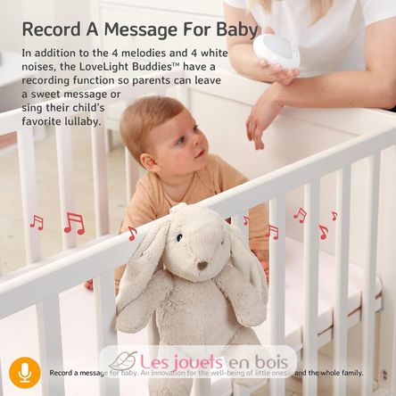 Peluche veilleuse musicale Billy le Lapin Cloudb-7703-BB Cloud b 9