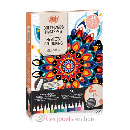 Coloriages mystères Mandalas BUK-CM301 Buki France 1
