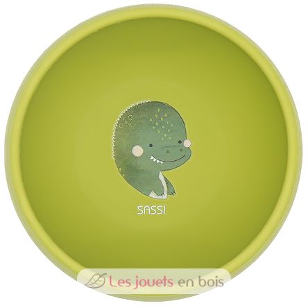 Bol en silicone Cracky le dinosaure SJ-SI0757 Sassi Junior 1