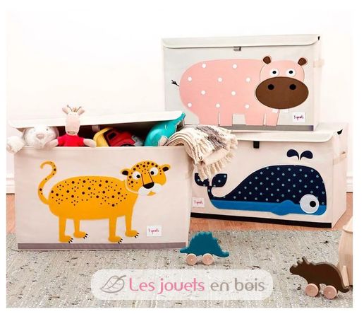 Coffre à jouets Léopard EFK107-001-001 3 Sprouts 3