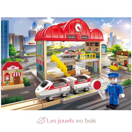Coffret circuit de train portable HA-E3877 Hape Toys 7