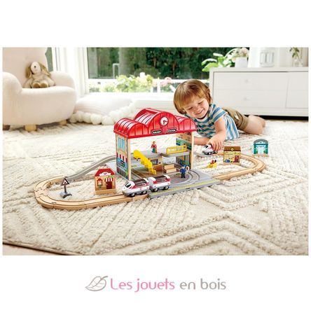 Coffret circuit de train portable HA-E3877 Hape Toys 4