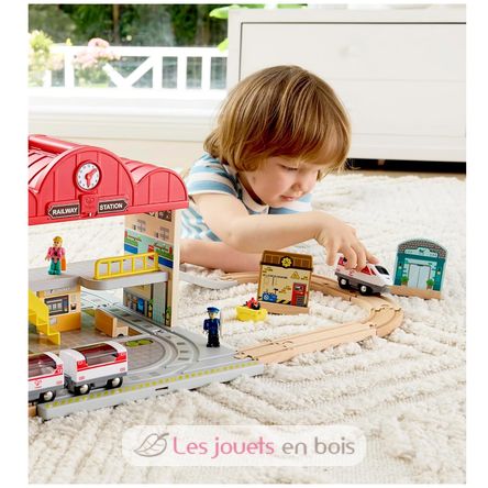 Coffret circuit de train portable HA-E3877 Hape Toys 5