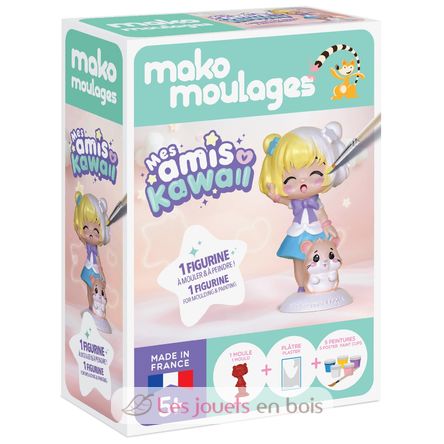 Coffret moulage Fillette et son hamster MM39126 Mako Créations 1
