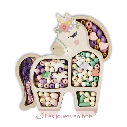 Coffret perles en bois Licorne SYCRE3284 Sycomore 1