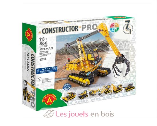 Constructor Pro - Melman Grue sur chenilles 7 en 1 AT-2328 Alexander Toys 2