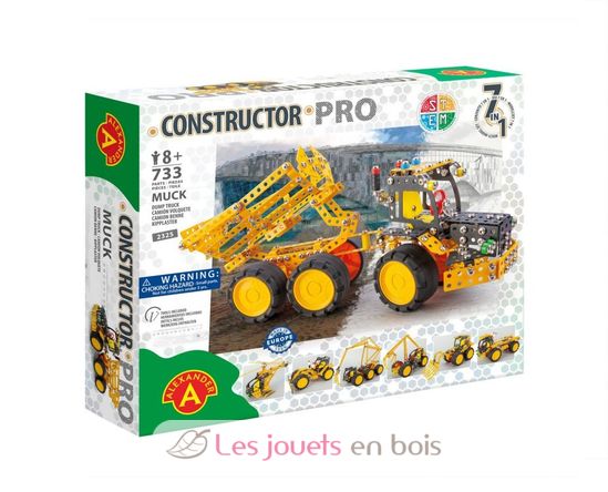 Constructor Pro - Muck Camion Benne 7 en 1 AT-2325 Alexander Toys 2