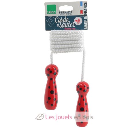 Corde à sauter coccinelle rouge V3013 Vilac 2