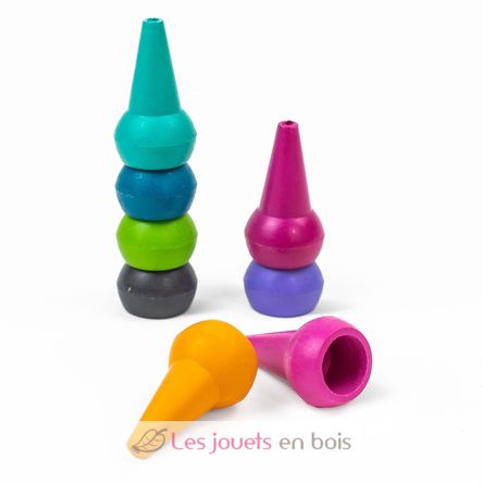 Crayons empilables couleurs acidulées TT7-0162 Tiger Tribe 3