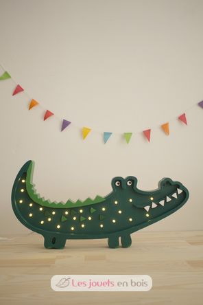 Lampe Veilleuse Crocodile Vert LL052-375 Little Lights 2