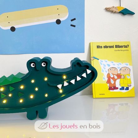 Lampe Veilleuse Crocodile Vert LL052-375 Little Lights 3