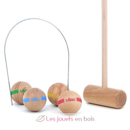 Croquet famille 2 adultes et 3 enfants V4094 Vilac 4