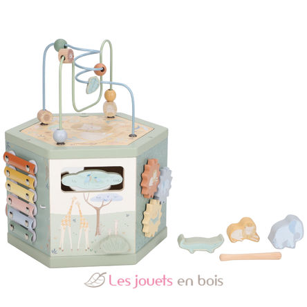 Cube d'activités hexagonal Safari Friends LD7431 Little Dutch 7