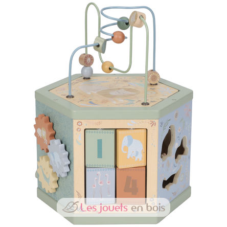 Cube d'activités hexagonal Safari Friends LD7431 Little Dutch 4