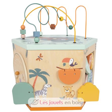 Cube de motricité 7 faces XL Safari LE12851 Small Foot company 4