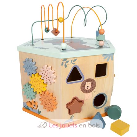 Cube de motricité 7 faces XL Safari LE12851 Small Foot company 1