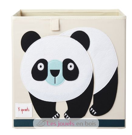 Cube de rangement Panda EFK-107-002-017 3 Sprouts 1