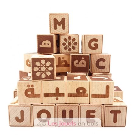 Cubes alphabet arabe-français MAZ16030 Mazafran 1