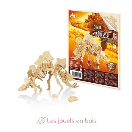 6 dinosaures en bois à assembler BUK-D6B Buki France 3
