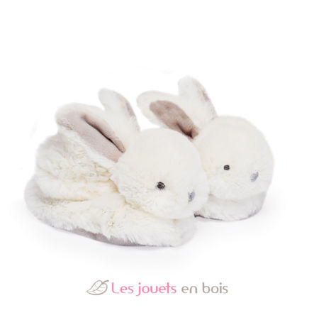 Chaussons Lapin Bonbon taupe 0-6 mois DC1310 Doudou et Compagnie 2