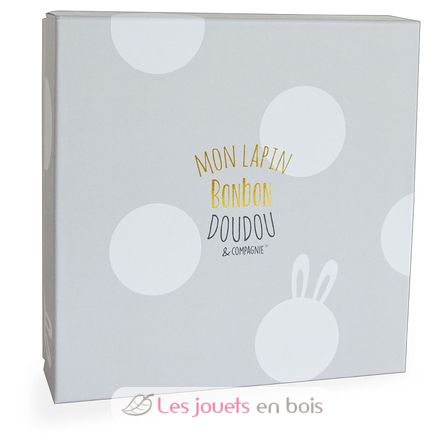 Doudou Lapin Bonbon taupe DC2123 Doudou et Compagnie 3