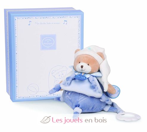 Ours petit chou marionnette Bleu de Doudou et Compagnie, Peluches