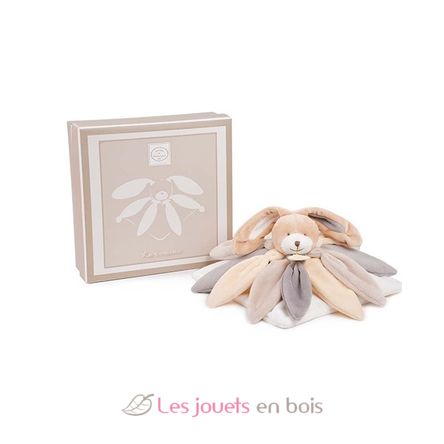 Doudou lapin pétales taupe 28 cm DC2792 Doudou et Compagnie 2