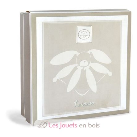 Doudou lapin pétales taupe 28 cm DC2792 Doudou et Compagnie 3
