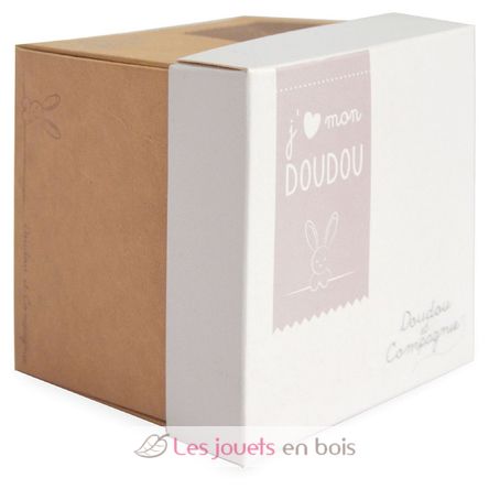 Doudou Ours Mouchoir boite Fleur DC302 Doudou et Compagnie 3