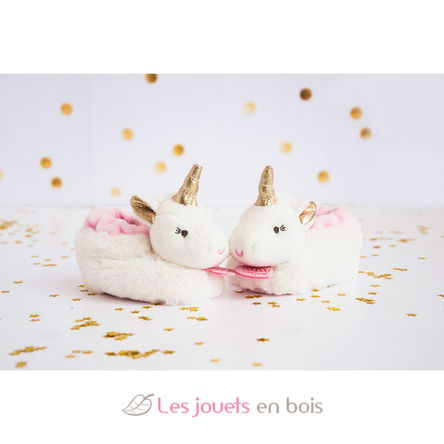 Chaussons Lucie la licorne 0-6 mois DC3311 Doudou et Compagnie 2