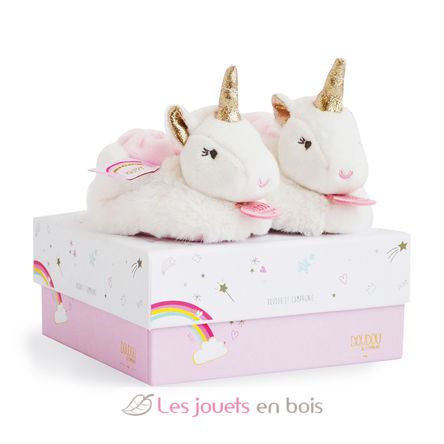 Chaussons Lucie la licorne 0-6 mois DC3311 Doudou et Compagnie 1