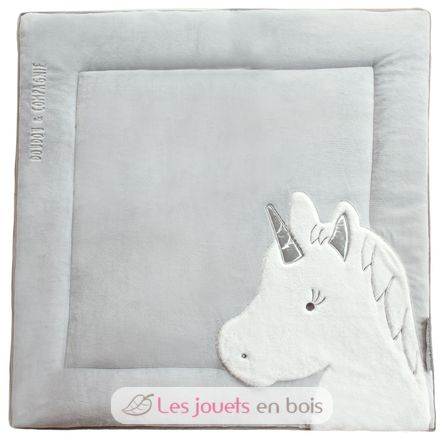 Tapidou Licorne gris et argent DC3336 Doudou et Compagnie 1