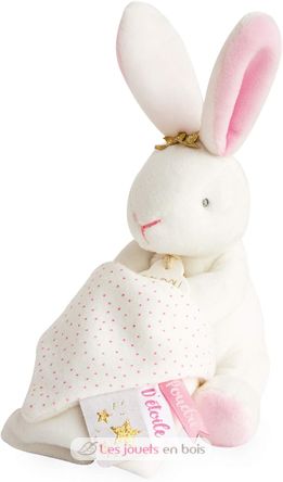 Doudou Pantin Lapin Fleurs DC3513 Doudou et Compagnie 2