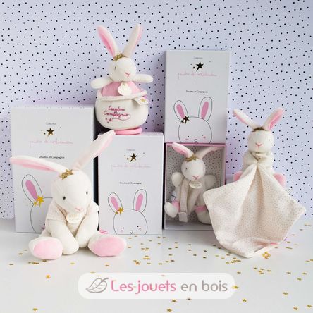 Lapin Fleurs 20 cm DC3516 Doudou et Compagnie 5