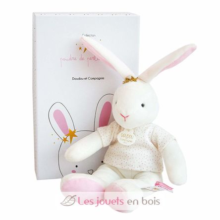 Lapin Fleurs 20 cm DC3516 Doudou et Compagnie 1