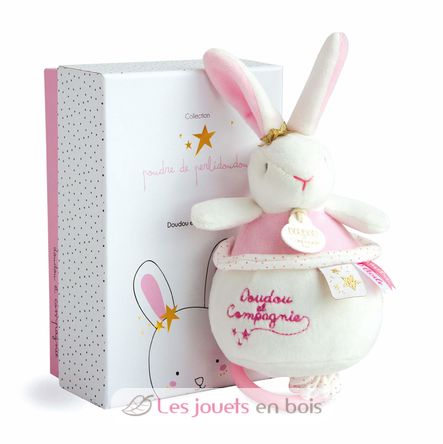 Boite à musique Lapin Fleurs DC3519 Doudou et Compagnie 2