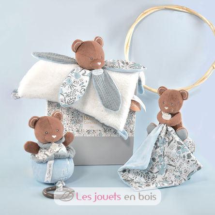 Doudou pétale ours bleu DC4023 Doudou et Compagnie 3