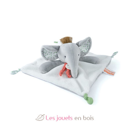 Doudou plat éléphant gris 25 cm DC4078 Doudou et Compagnie 1