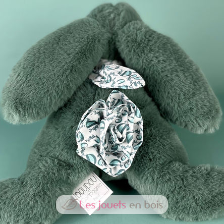 Peluche lapin vert sauge 25 cm DC4143 Doudou et Compagnie 4