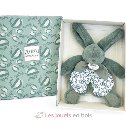 Doudou lapin vert sauge 18 cm DC4191 Doudou et Compagnie 2