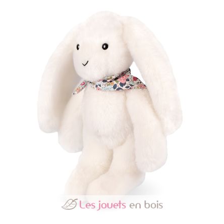 Peluche Lapin Fleurette blanc 25 cm DC4296 Doudou et Compagnie 4