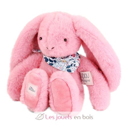 Peluche Lapin Fleurette rose 25 cm DC4297 Doudou et Compagnie 2