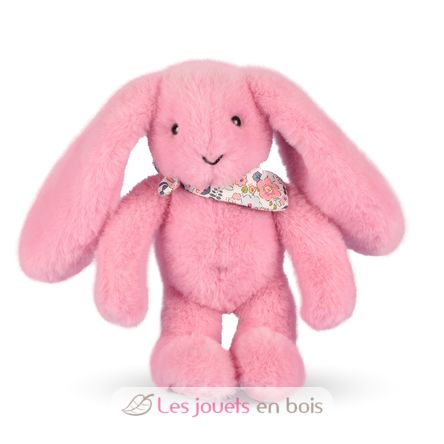 Peluche Lapin Fleurette rose 25 cm DC4297 Doudou et Compagnie 3