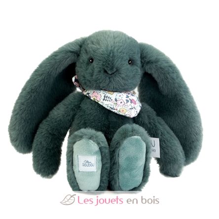 Peluche Lapin Fleurette vert 25 cm DC4300 Doudou et Compagnie 1