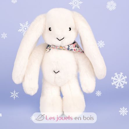 Peluche Lapin Fleurette blanc 35 cm DC4301 Doudou et Compagnie 7