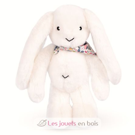 Peluche Lapin Fleurette blanc 35 cm DC4301 Doudou et Compagnie 5