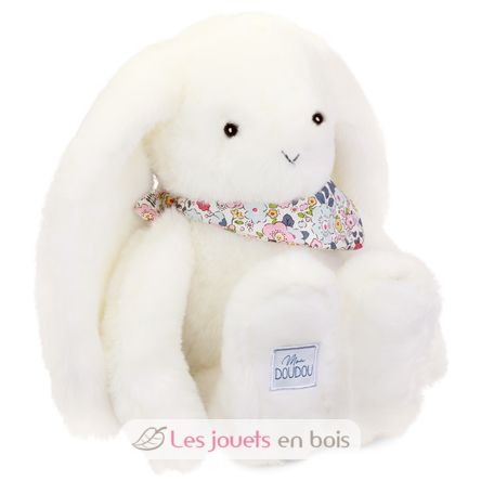 Peluche Lapin Fleurette blanc 35 cm DC4301 Doudou et Compagnie 1