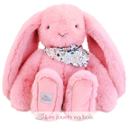 Peluche Lapin Fleurette rose 35 cm DC4302 Doudou et Compagnie 1
